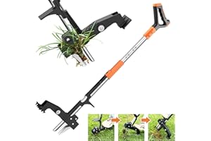 FULLJION Weed Puller Tool,Detachable Stand Up Weed Puller with Long Handle,3-Claw Steel Head Weeder Tool,No Bending/Kneeling for Lawn, Yard & Garden Tool,Easily Remove Weeds