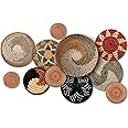 11 Pcs Boho Wall Basket Decor Decorative Bulrush Woven Basket Wall Decor Boho Wall Art Round Farmhouse Wall Hanging Baskets for Kitchen Rustic Home Summer Decorations, Multi Sizes(Classic)
