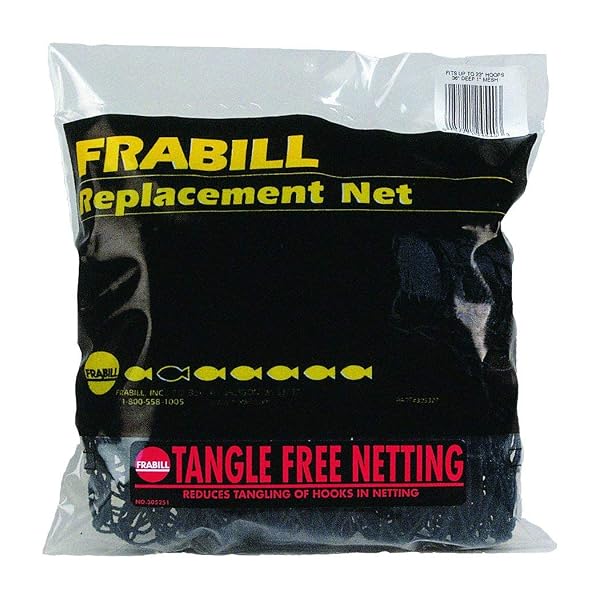 FRABILL RUBBER REPLACEMENT NET, 23 X 26-INCH, BLACK...