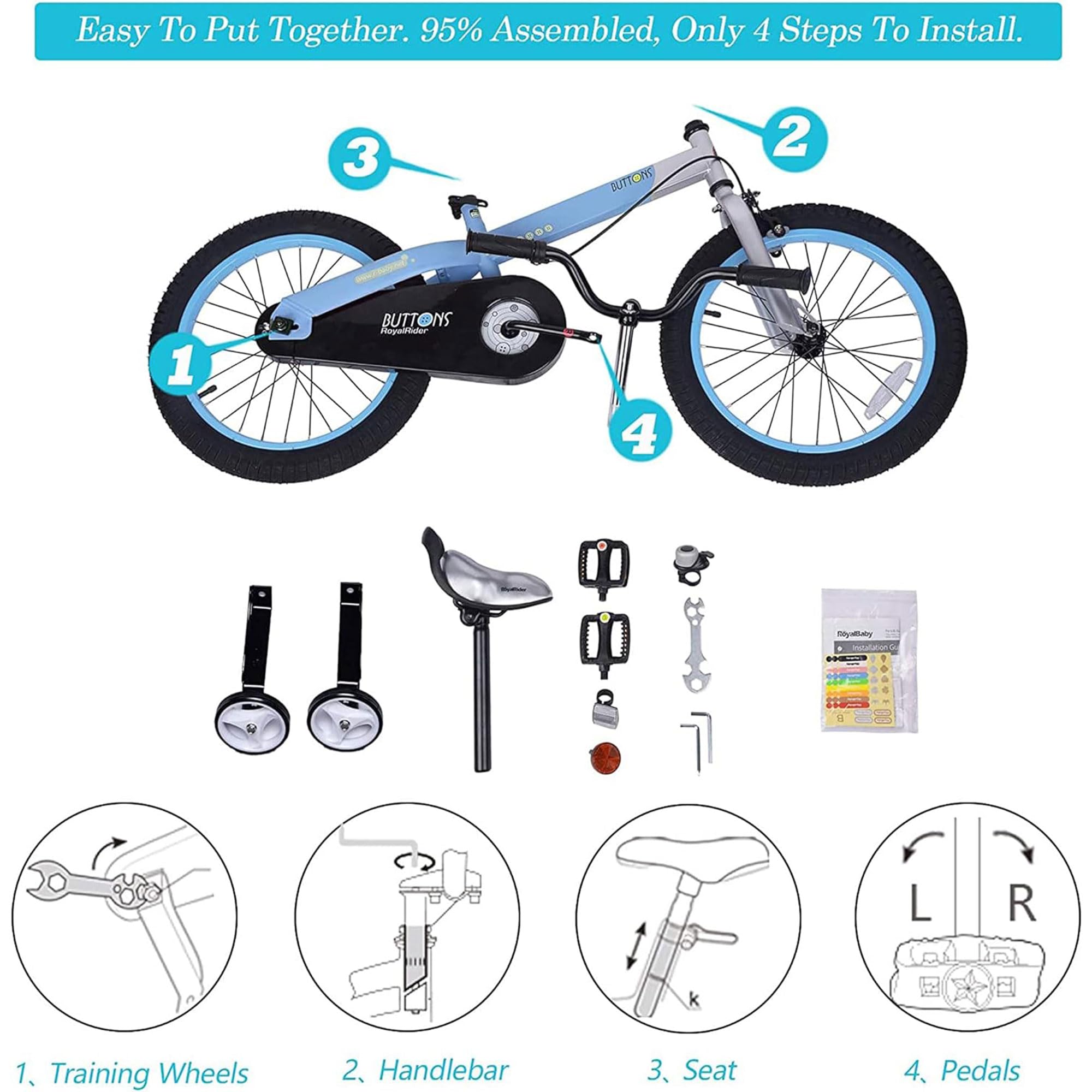Royalbaby 子供用自転車キューブチューブ