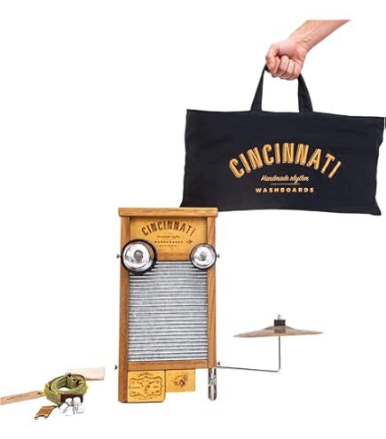 Amazon.com: Cincinnati 洗衣板小型洗衣板打擊樂(鏽色) : 樂器