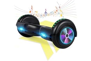 FLYING-ANT Hoverboard, 6.5 Inch Self Balancing Hoverboards with Bluetooth and Flashing LED Lights, Hover Board for Kids Teenagers