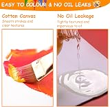 Koncci Canvas for Painting 20x20 cm 12 Pack Acid-Free Cotton Canvas Board view 5