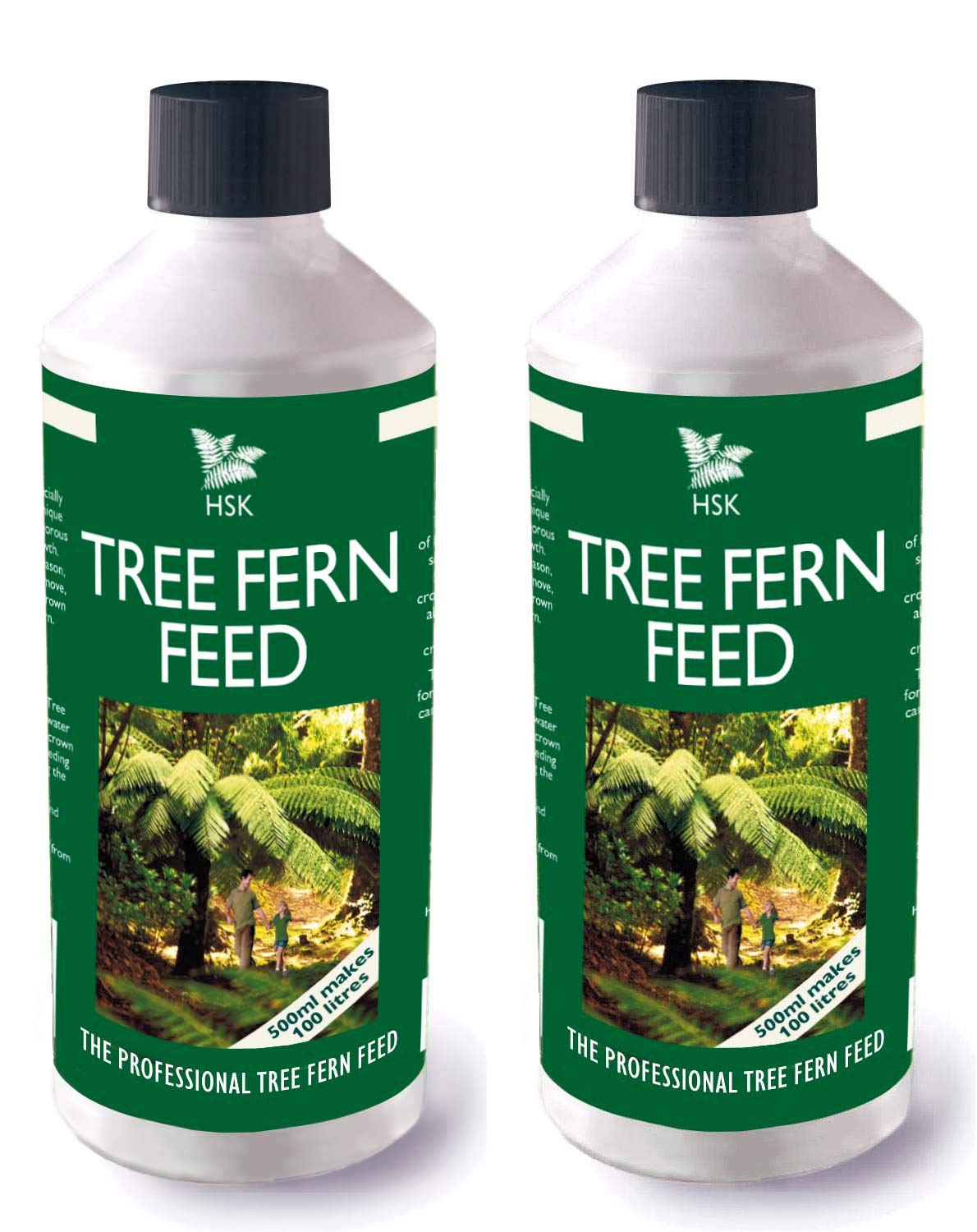YouGarden 2 x HSK 500ml Tree Fern Feed for Outdoor Plants, Plant Food, Liquid Plant Feed in Bottles for Ferns, Plant Food Outdoor for Ferns and Shade Loving Plants and Ferns