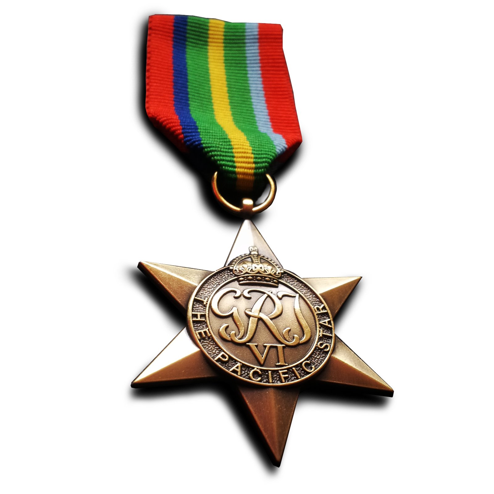 Goldbrothers13 Pacific Star British Commonwealth Military Medal Campaign WW2 New Rare Replica