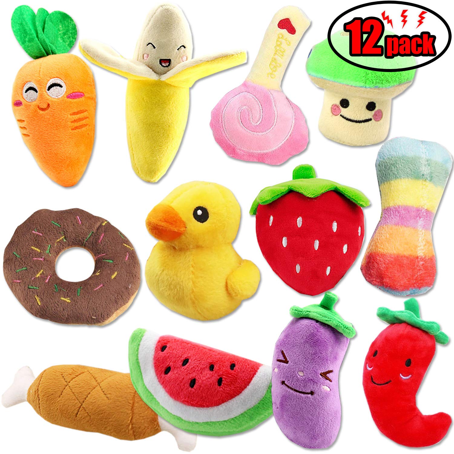 fruit dog toys