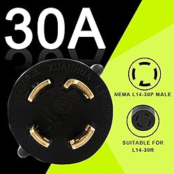 Campzlly Welder Adapter Cord, Nema L14-30P to 6-50R