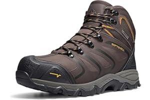 NORTIV 8 Waterproof Steel Toe Work Boots for Men Industrial Safety Slip-Resistant Shoes Construction Protective Boot ARMADILL