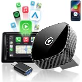Wireless CarPlay Adapter for Apple iPhone &amp; Android Auto 2026 Upgrade | Bluetooth &amp; Wi-Fi, Plug &amp; Play, 3X Fast Auto-Reconnect, No Latency, Convert Wired to Wireless Car Play Adapter (Black)