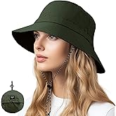 NPQQUAN Waterproof Quick Dry Bucket Hats for Woman Men Packable Foldable Rain Sun Hat Lightweight Hiking Hat