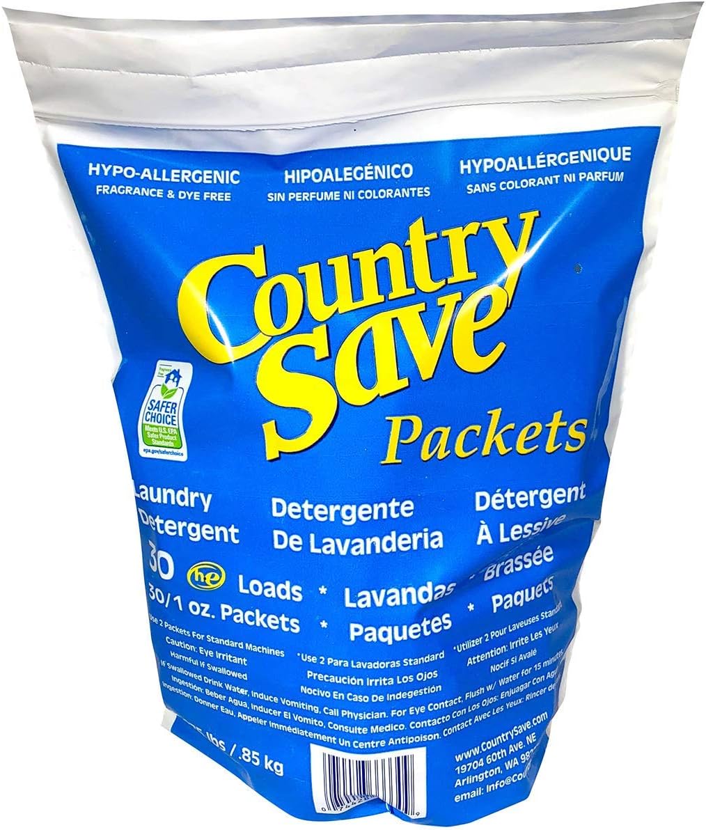Country Save Powdered Detergent Packets Health & Personal Care