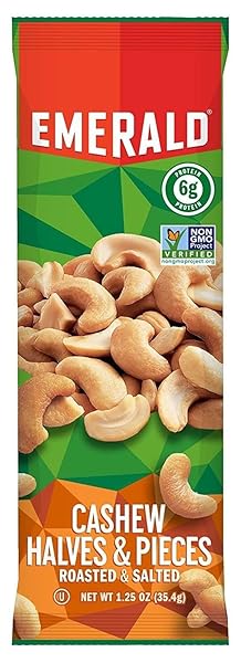 EMERALD CASHEW HALVES AND PIECES, 1.25-OUNCE (PACK OF 12)