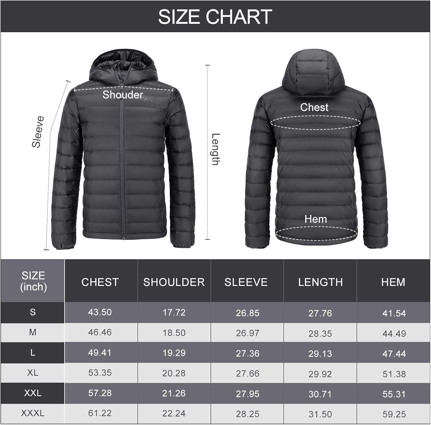 CAMEL CROWN Men's Packable Down Jacket Lightweight Insulated Hooded Winter Puffer Coat Water Resistant at  Men’s Clothing store