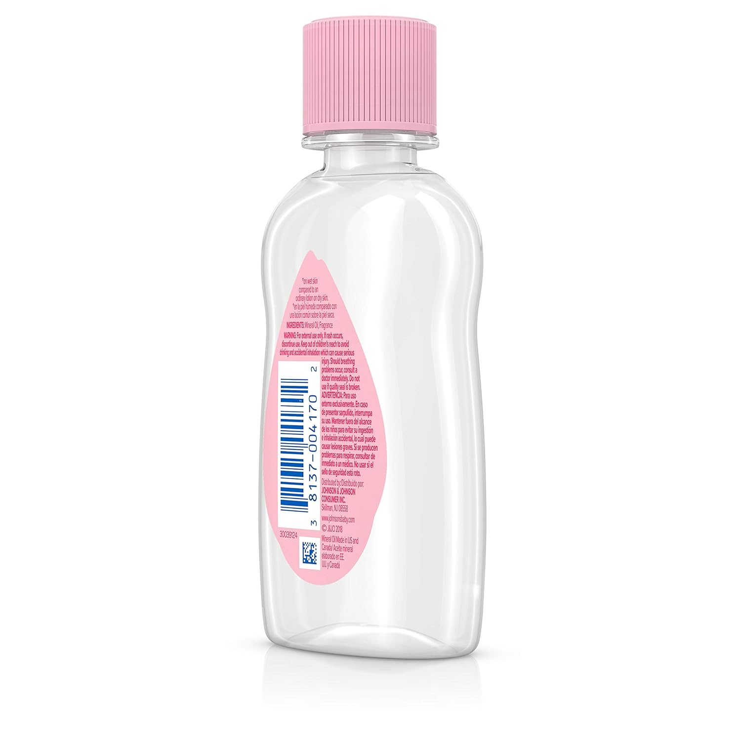 Johnson's Baby Oil, Pure Mineral Oil to Prevent Moisture Loss, Original 3 fl. oz: Beauty