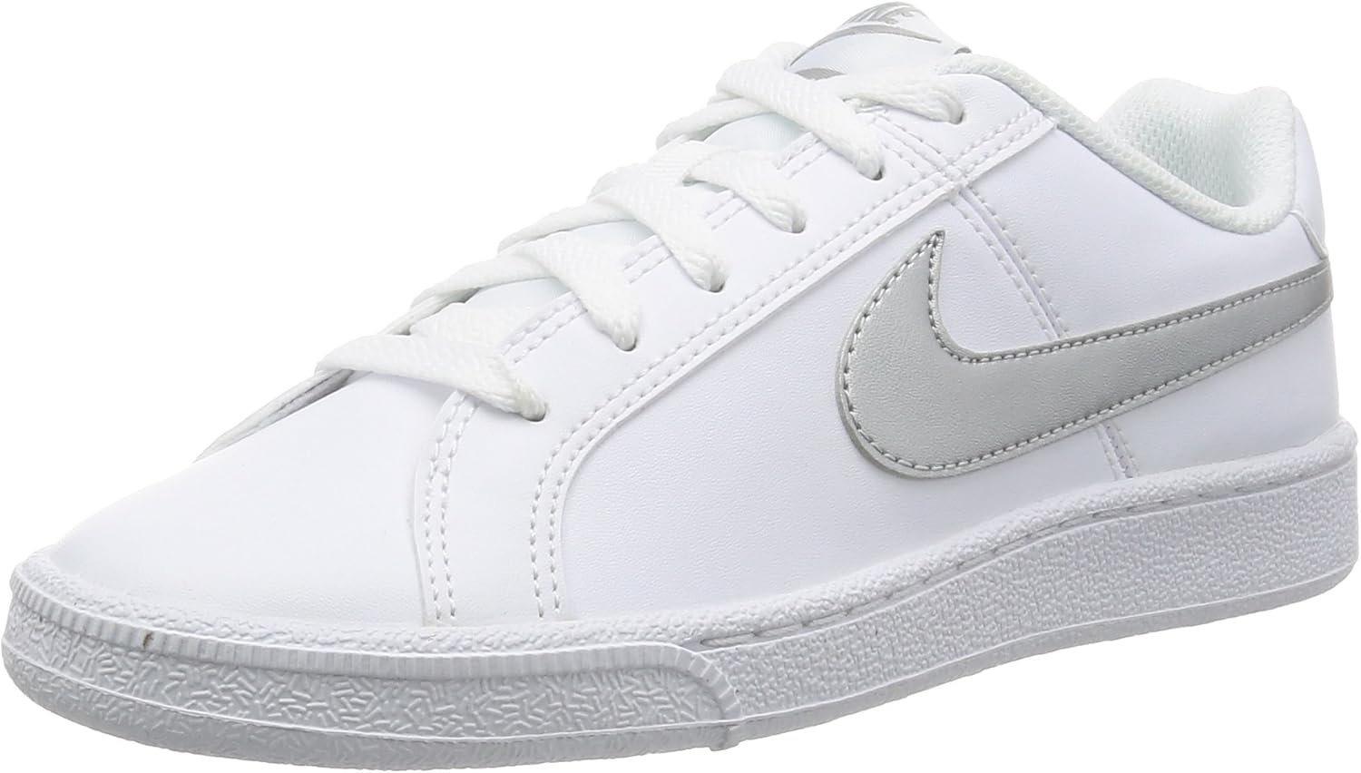 nike court royale white silver