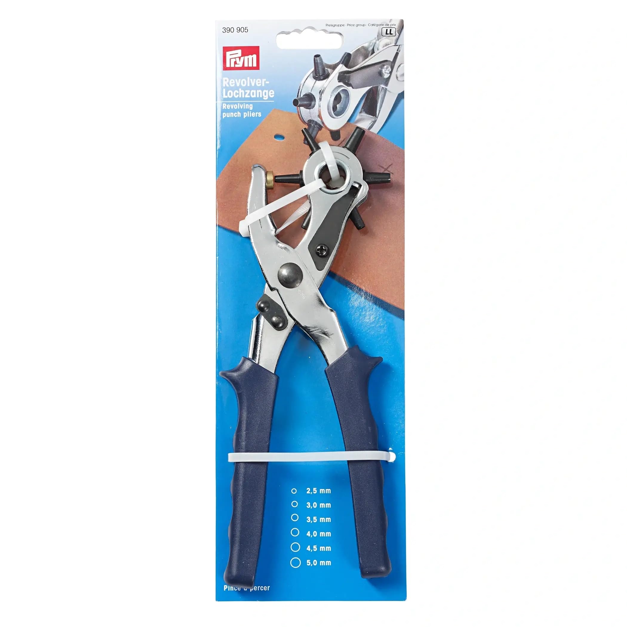 Prym PRYM_390905-1 Revolving Punch Pliers, Black