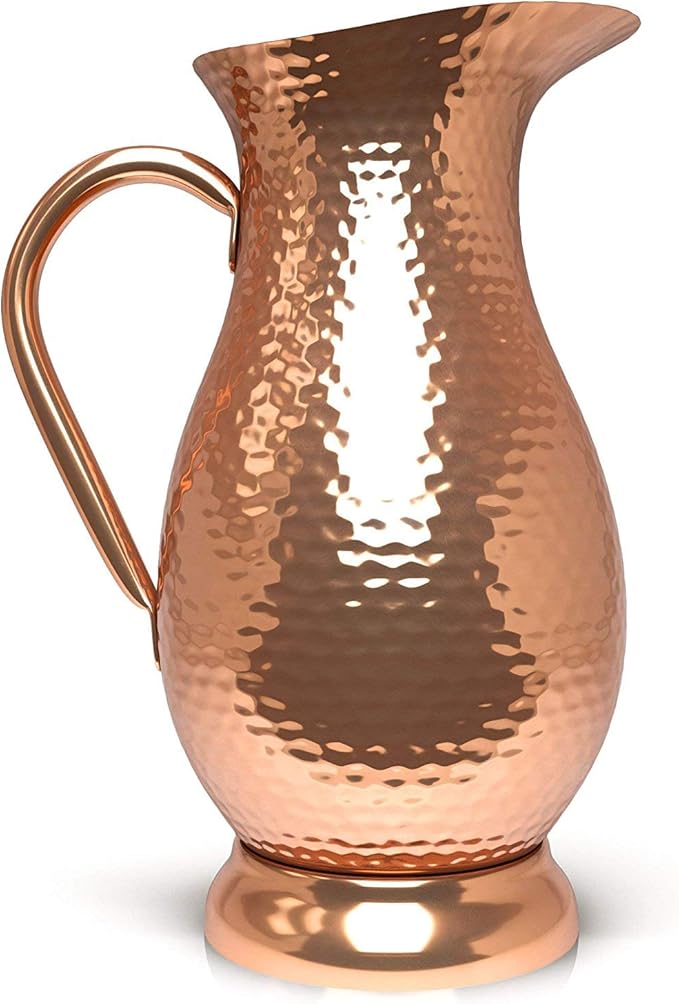 Kosdeg Kupferkrug Extra Gross 68 Oz Reinem Kupfer Krug Kuche Haushalt Wohnen Karaffen