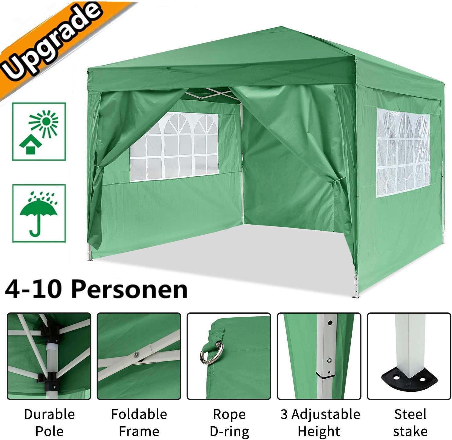gazebo tenda con custodia per il trasporto
