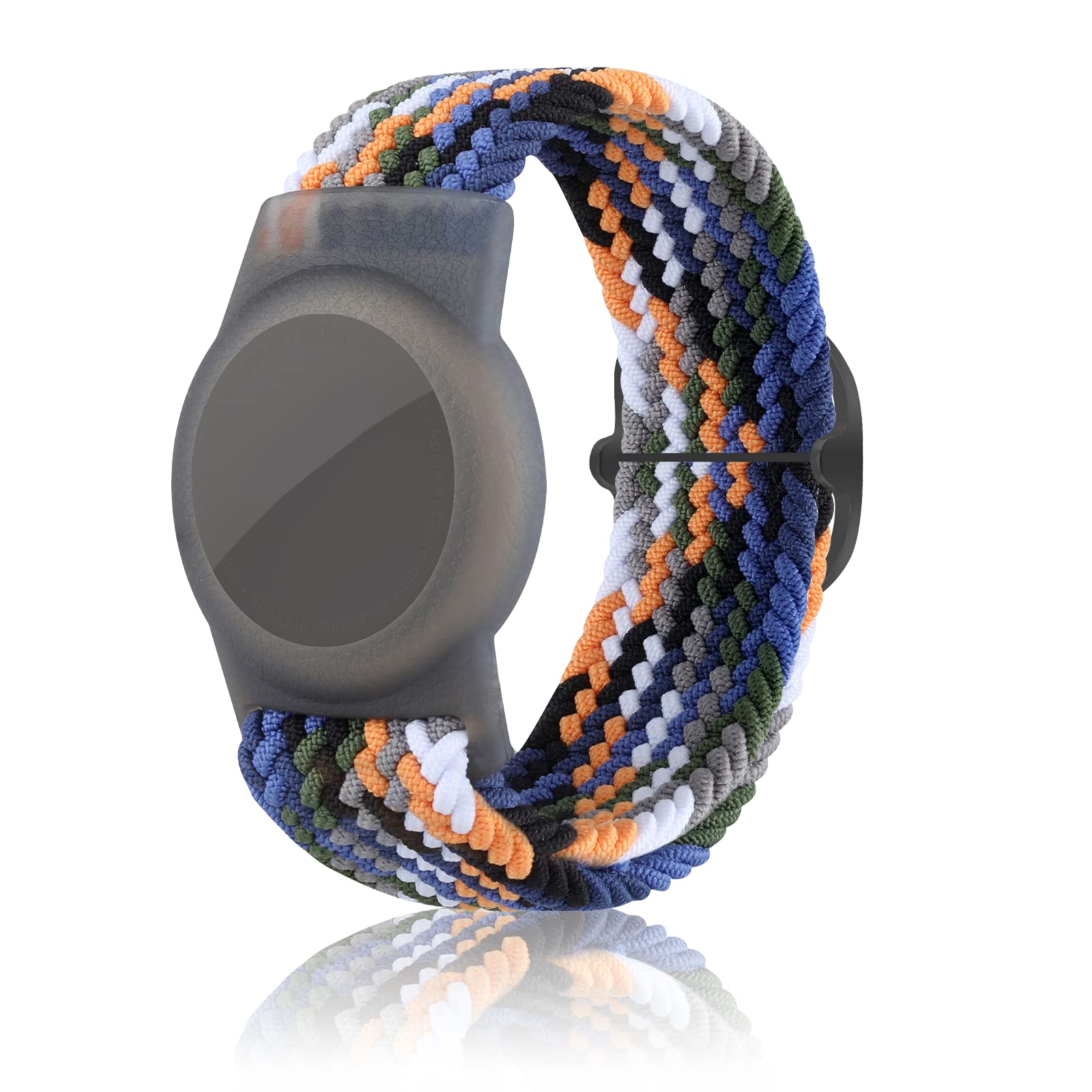 Kinderarmband kompatibel mit AirTag, GPS-Kinder-Tracker-Halter, geflochtenes Armband für Apple Air Tag, Anti-Verlust-Airtag-Uhrenarmband für Kinder, ältere Menschen (Marineblau)