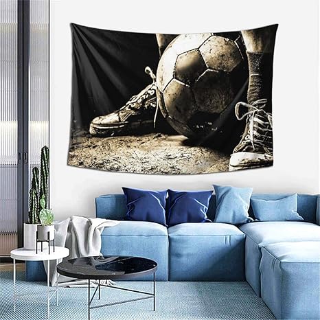 Amazon Co Jp 稲時雨 タペストリー ボロボロのスニーカー サッカー 壁掛け 装飾布 装飾用品 新築飾り ポスター キャンバス絵画 お洒落 壁掛けキャンバス 壁掛け装飾 フレーム インテリア 背景絵画 壁アート ホーム キッチン
