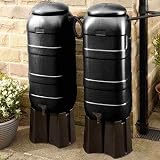 Pluto Garden Space Saver 100 Litre Water Butt Kit Slimline With Stand Lid view 7
