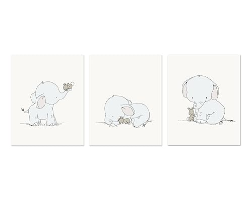 elephant nursery art