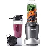 NutriBullet NB50100C Pro 1000 Single Serve Blender (1000W) 7-Piece Set, Dark Gray/Light Gray Skirt