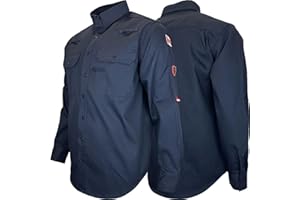 Atlas Guardian® FR/AR Non-Striped Work Shirt Navy Blue