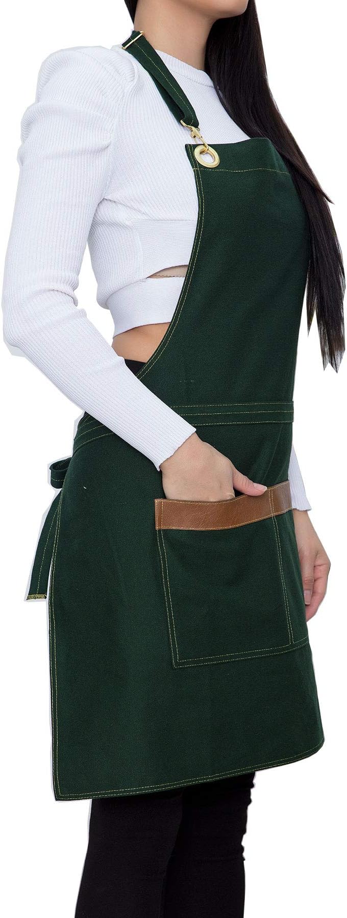 ROFF Apron with pockets for Women and Men - %100 14 oz Sturdy Cotton Fabric