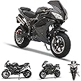pofluany 50CC Mini Motorcycle for Adults [Mini Size], 4-Stroke Mini Dirt Bike, Gas Power Pocket Rocket Bike, Miniature Kid Dirt Bike, Up to 30MPH, Trail Mini Bike Max Load 400Lbs Black