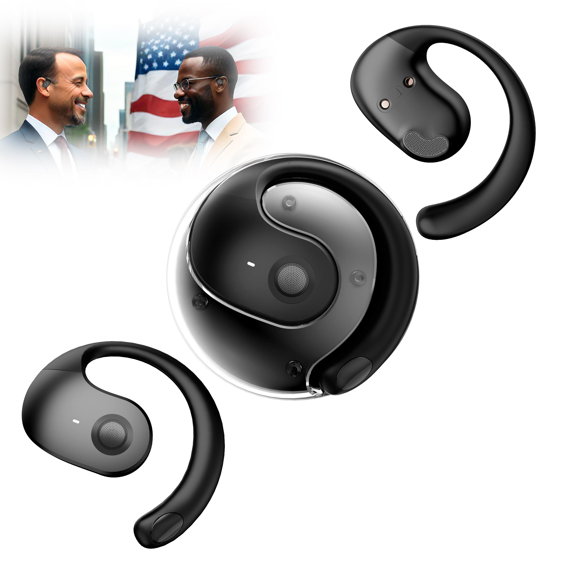 Photo 1 of Xmenha Ai Translation Earbuds Real Time 144 Languages Translator Earbuds Real Time Translating Ai Headphones Language Translation AudíFonos Traductores Traductor De Ingles EspañOl