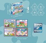 Ravensburger Peppa Pig 4 in a Box Jigsaw Puzzles 3+ 12 16 20 24 Piece Pack view 7