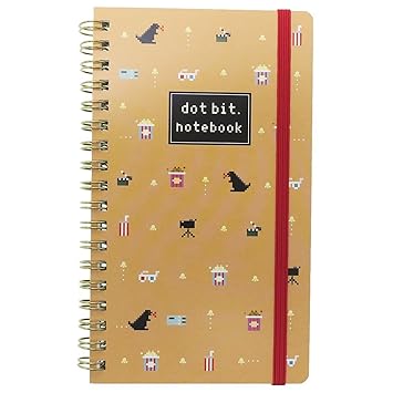 Amazon Co Jp Dot Bit リングノート ゴムバンド付き縦長ダブルリング