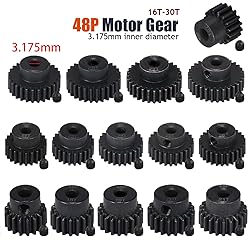 48P Hardened Steel Pinion Gear Set 3.175mm