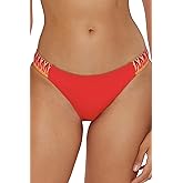 Becca Crochet Trimmed Bikini Bottom, Cheeky Coverage, Swimwear Separates for Women