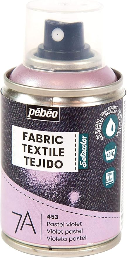Pebeo Textilfarbe Spray Fur Textilien 7a Spray Naturliche Und Synthetische Stoffe Auf Wasserbasis Losungsmittelfrei Waschmaschinenfest Spruhfarbe Fur Textilgestaltung Pastellviolett Amazon De Kuche Haushalt