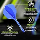 Winmau Fusion Integrated Flight and Shaft System No.6 Blue Medium view 3