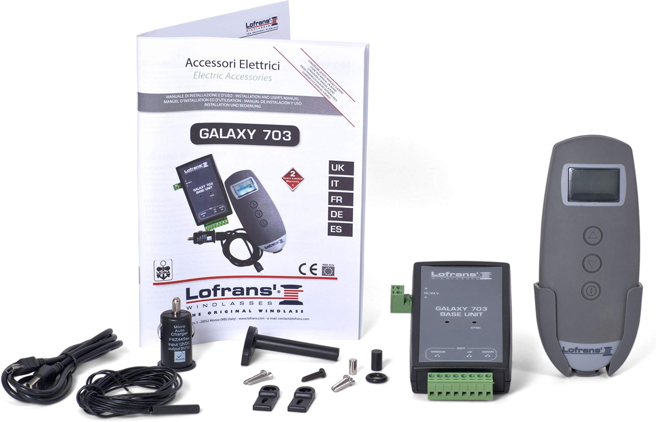 Lofrans Galaxy 703 Wriggle Anchor Chain Counter LCD Wireless Remote Control