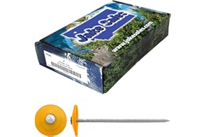 JAKE SALES 3 Inch Plastic Cap Ring Shank Nail - Small Box 1.2 POUNDS