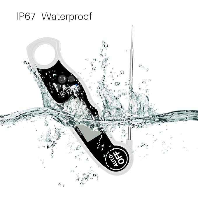 GoldWorld impermeable termómetro de carne, termómetro de cocina ...