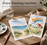 LUFEEMGA 40 Sheets A5 Watercolour Paper 300gsm 140lb Cold Pressed uter view 5