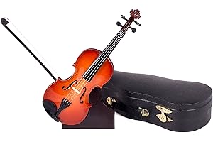 Broadway Gifts Violin Music Instrument Miniature Replica with Case - Size 7 in. by,Multicolor