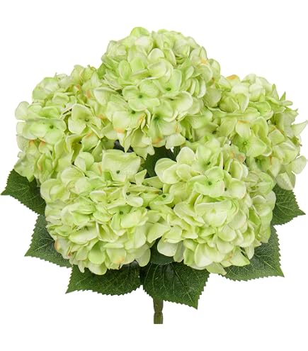 Chrysanthèmes Artificiels Extérieur Résistants UV - Fleurs Réalistes Avec Feuilles D'Eucalyptus - 5