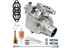THUNDERMINGO Carburetor For Ford Tractor 2N 8N 9N Heavy Duty Marvel Schebler TSX33 TSX241 Replacement For 8N9510C-HD 8N9510C 9N9510A B3NN9510A Carb with Fuel Sediment Bowl Gasket and Bolts
