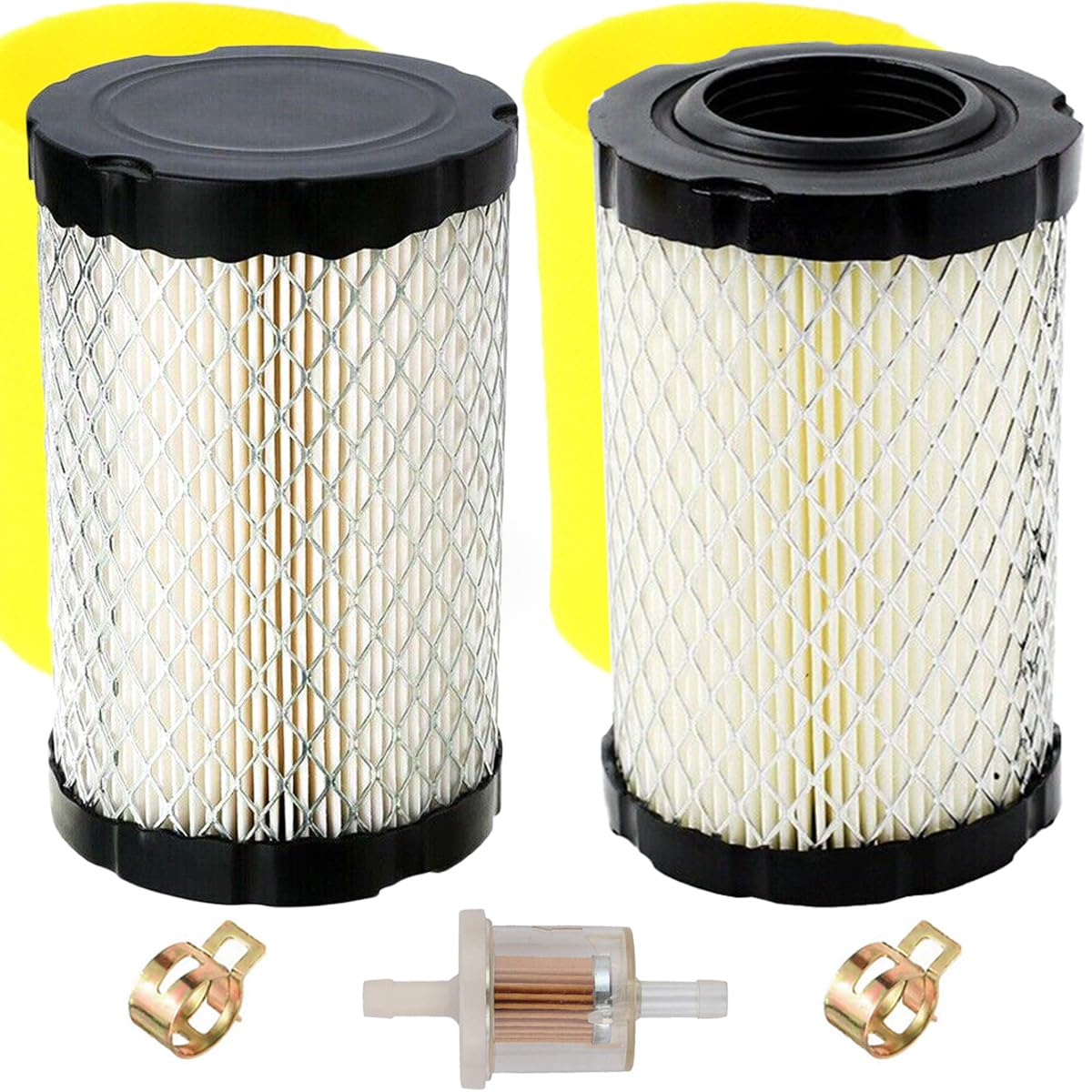 ZAMDOE 796031 Air Filter Pre Cleaner for Briggs & Stratton 591334 594201 590825 797704 for Husq YTH22V46 YTA24V48 for John De-ree MIU14395 MIU13038 LA135 D110 Lawn Mower Lawn Tractor(2 Pack)
