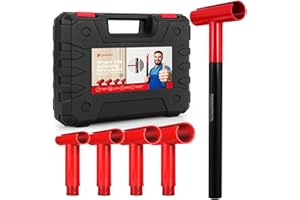 HolaYou Door Hinge Adjustment Tool,Hinge Gap Adjusting Wrench Set for Residential and Commercial Heavy Door,Hinge Repair Wrench for Round Bolt Hinged Doors.