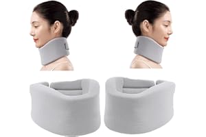 Suweiyuanshiyi 2PCS Neck Brace,Adjustable Neck Support Brace for Sleeping,Stabilizes & Relieves Pressure in Spine for Women &