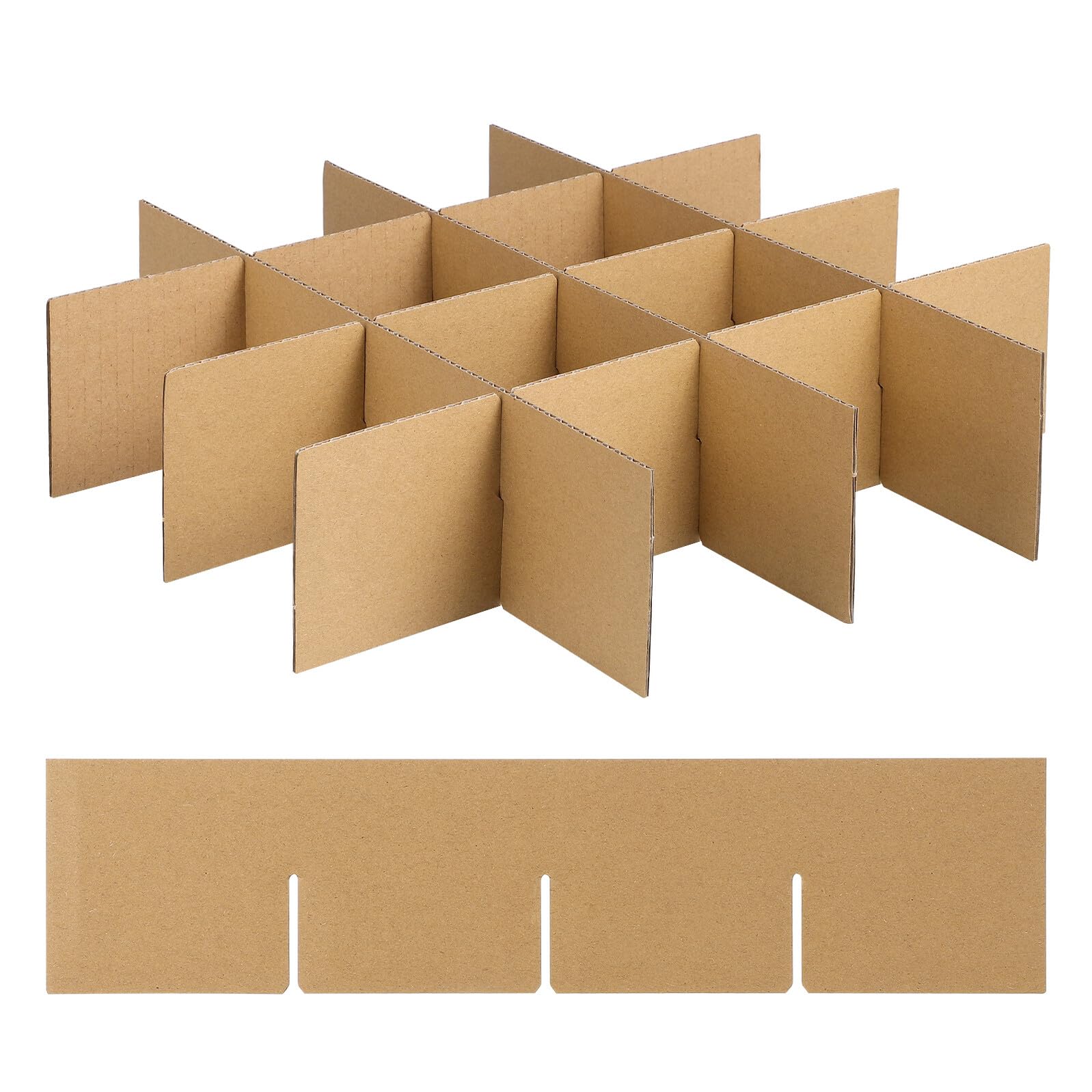 TOPPERFUN 1set Cardboard Moving Box Dividers Cardboard Dish Protectors for Packing and Moving Sturdy Dividers for Glasses and Plates Easy to Install Small Compartment