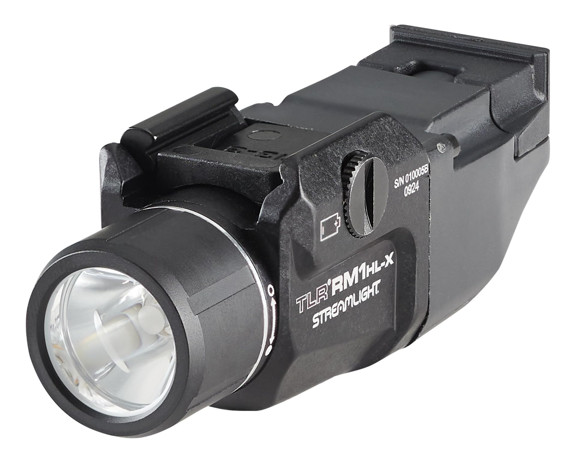Photo 1 of Streamlight 69483 TLR RM 1 HL-X 1000-Lumen 22000-Candela Rail-Mounted Rechargeable Tactical Flashlight with Pressure Switch, Key Kit, Mounting Hardware, and Rechargeable Battery, Black