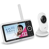 VTech VM350 No WiFi Video Baby Monitor - 5" High-Resolution Screen, Fixed Camera with 2X Zoom, 1000ft Range, Automatic Night 